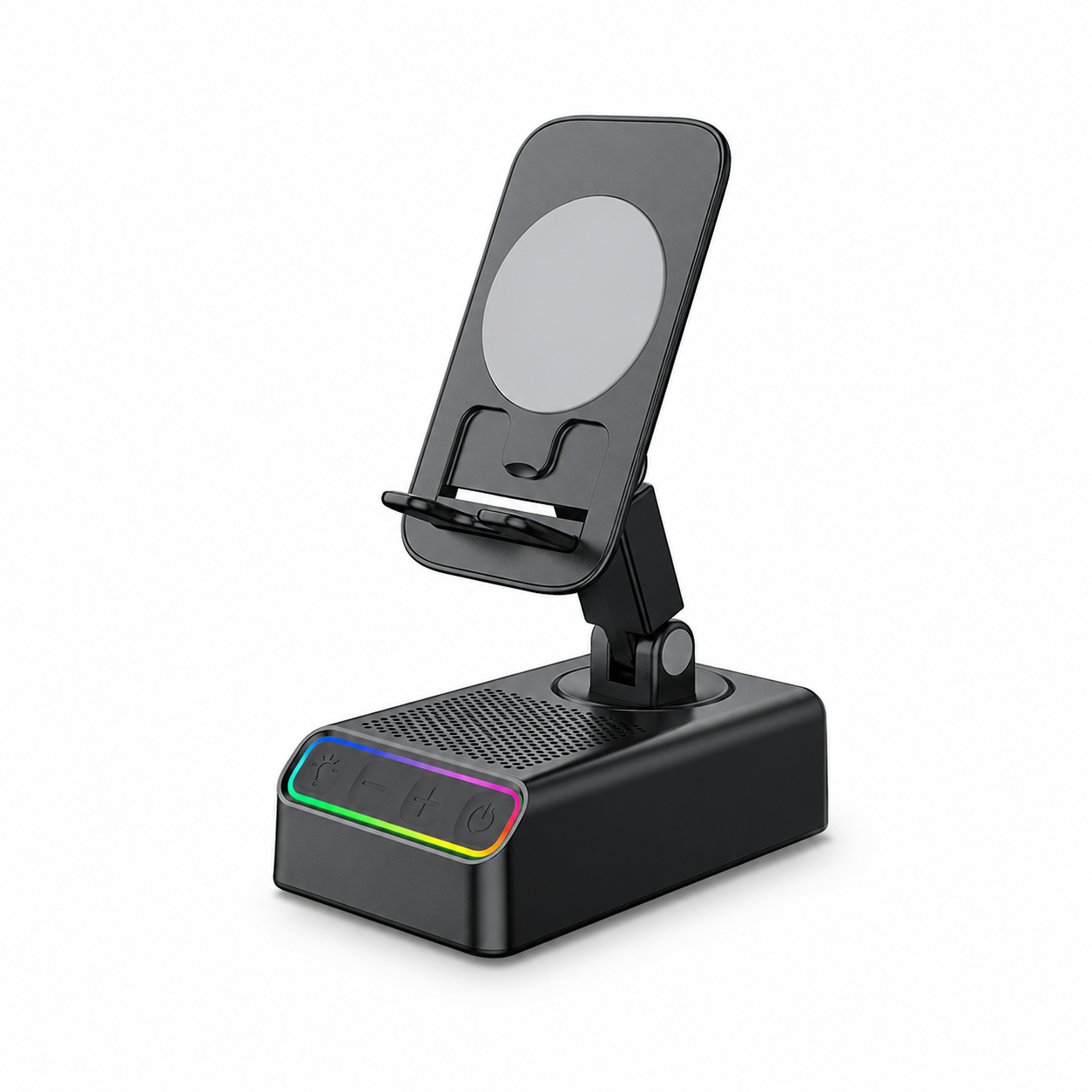 3000mAh Wireless Speaker Phone Stand – Bluetooth Audio & Adjustable Holder