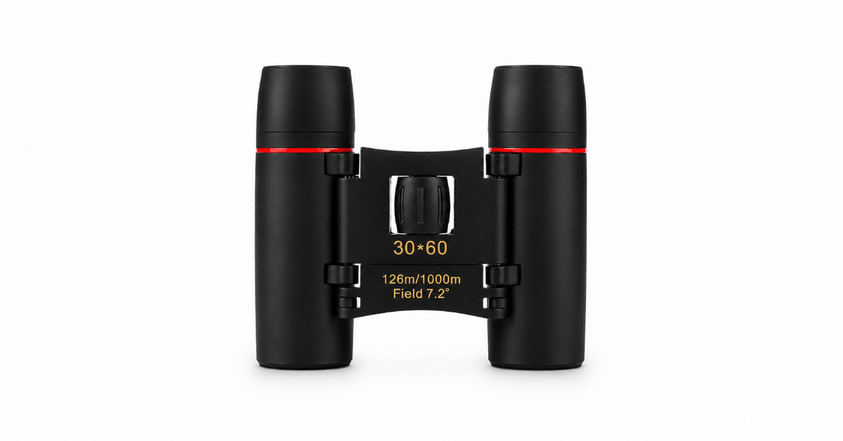 30x60 Compact Folding Binoculars – Portable, Wide-Angle Viewing for Everyday Use