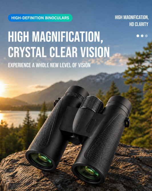 12x42 Binoculars for Adults – BAK4 Prism, FMC Multi-Coated Lenses, Water-Resistant Outdoor Binoculars for Bird Watching, Travel & Hiking