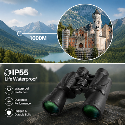 20x50 HD Outdoor Binoculars – Waterproof & Wide View