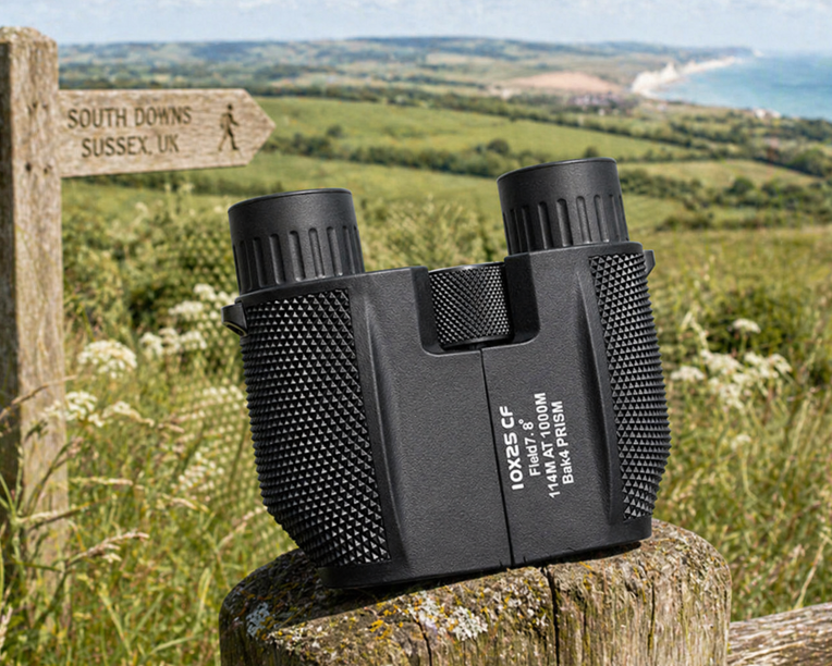 10x25 Compact Binoculars for Adults – BAK4 Prism, Fully Multi-Coated Lenses, Lightweight Pocket Binoculars for Bird Watching, Travel & Outdoor Use