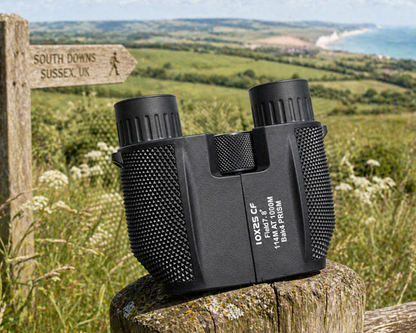 10x25 Compact Binoculars for Adults – BAK4 Prism, Fully Multi-Coated Lenses, Lightweight Pocket Binoculars for Bird Watching, Travel & Outdoor Use