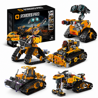 ROBOT PRO 5-in-1 Remote Control STEM Robot Building Set