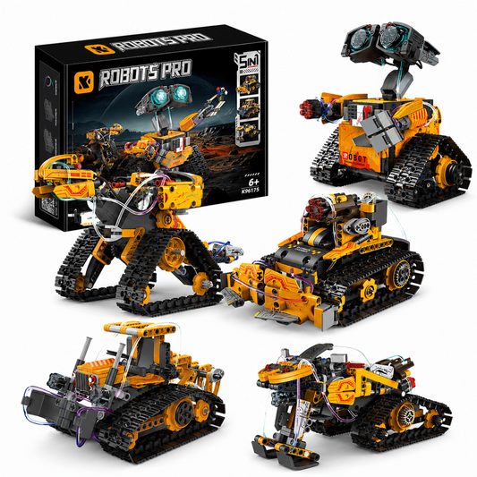 ROBOT PRO 5-in-1 Remote Control STEM Robot Building Set
