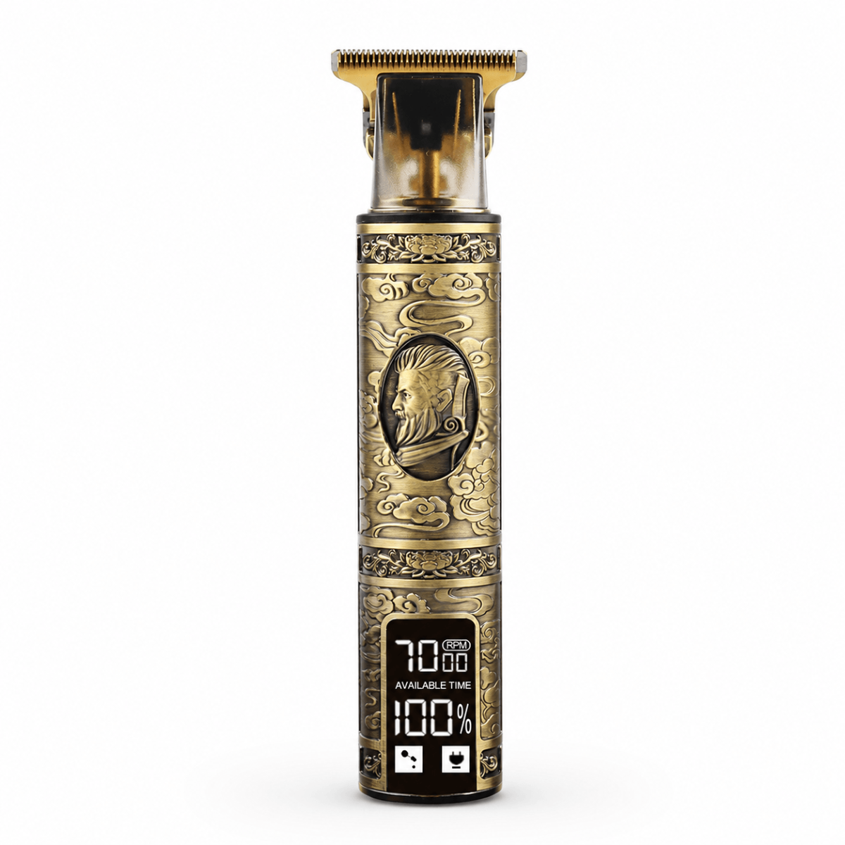 Men’s Professional T-Blade Hair Trimmer – USB Rechargeable with Removable Washable Blades.