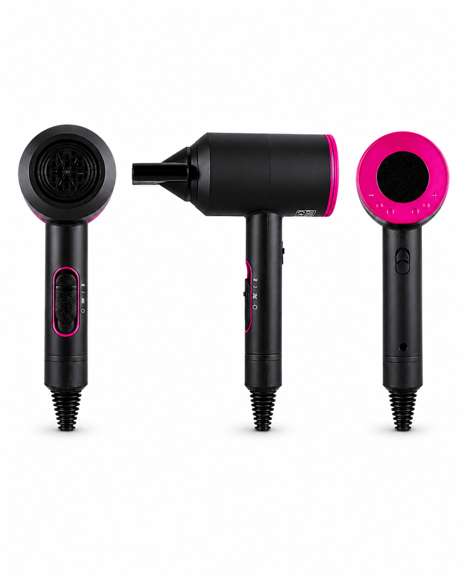 Professional 1800–2000W Hair Dryer with Diffuser & Dual Concentrators
