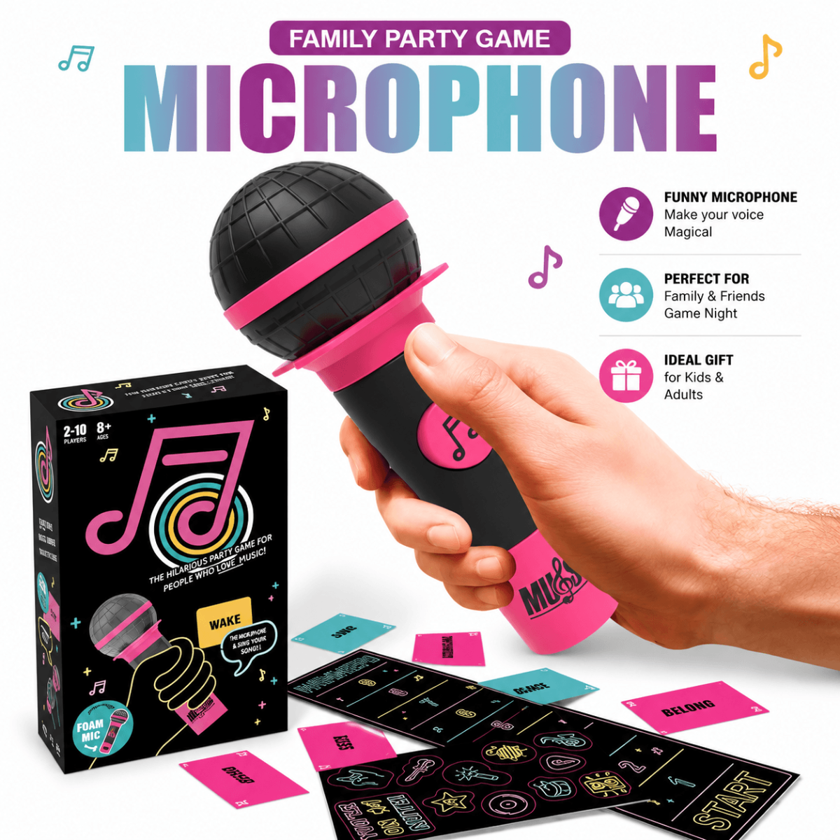 Grab The Mic – Musical Karaoke Party Game for Kids & Families