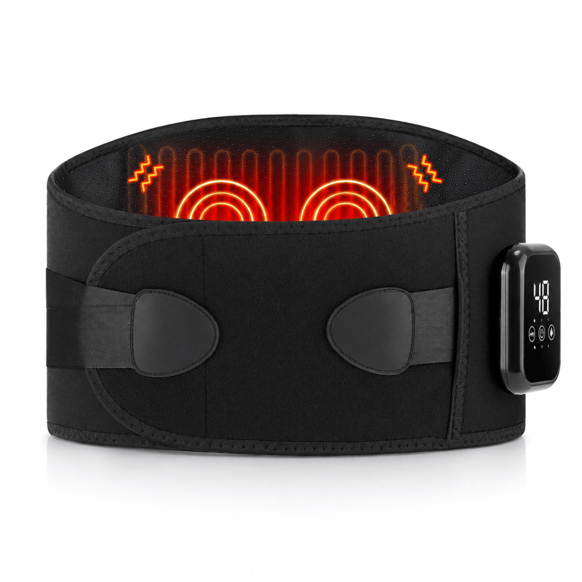 Infrared Heating Massage Belt for Abdomen & Lower Back – Adjustable Vibration