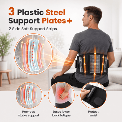 Infrared Heating Massage Belt for Abdomen & Lower Back – Adjustable Vibration