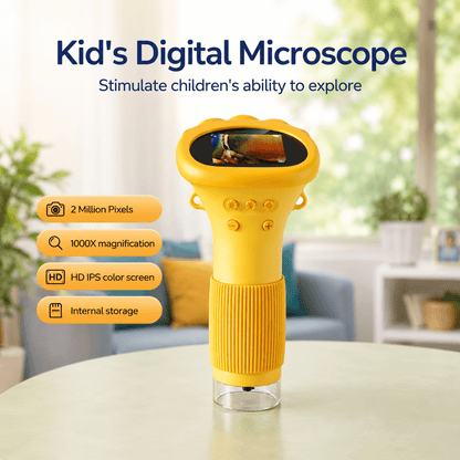 Kids Digital Microscope – HD Screen, Photo & Video Recording