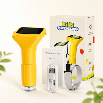Kids Digital Microscope, 50-1000X – 2.0" IPS Screen with 1080P HD Clarity