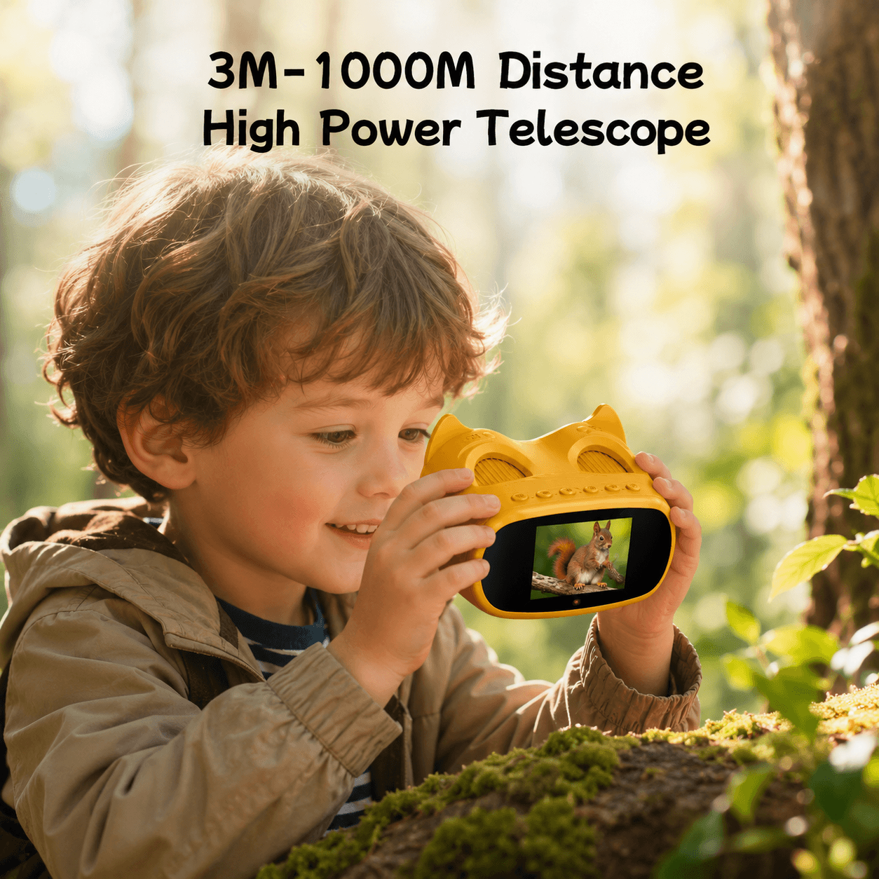 2-in-1 Kids Digital Microscope & Telescope – 1000x Zoom, 2MP Camera & IPS Screen