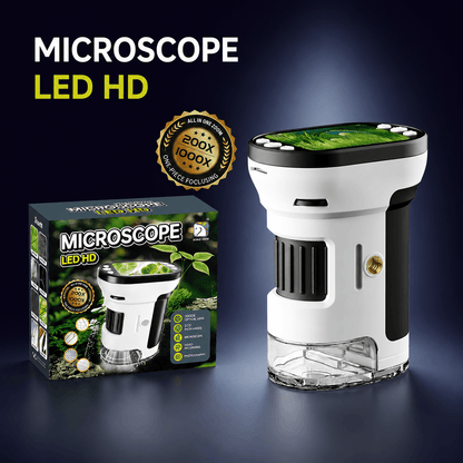 Kids HD Digital Microscope – LED Light, Handheld & Stand-Compatible