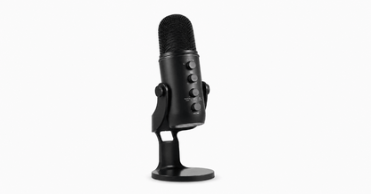 Pro USB Microphone with RGB Lighting – 4 Polar Patterns & 360° Rotation for Streaming & Recording