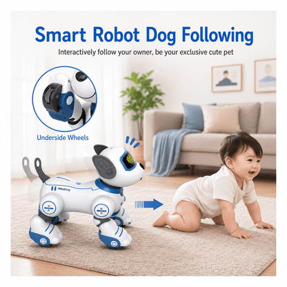 Interactive Smart Robot Dog Toy for Kids – Walking, Dancing & Voice/Touch Control Puppy