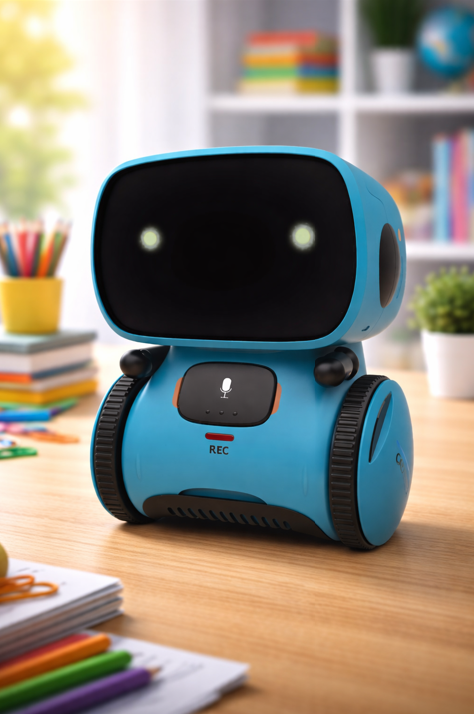 #370, Green/Blue/Red - Interactive Smart Robot Toy – Singing, Dancing & Voice-Controlled for Kids 3+