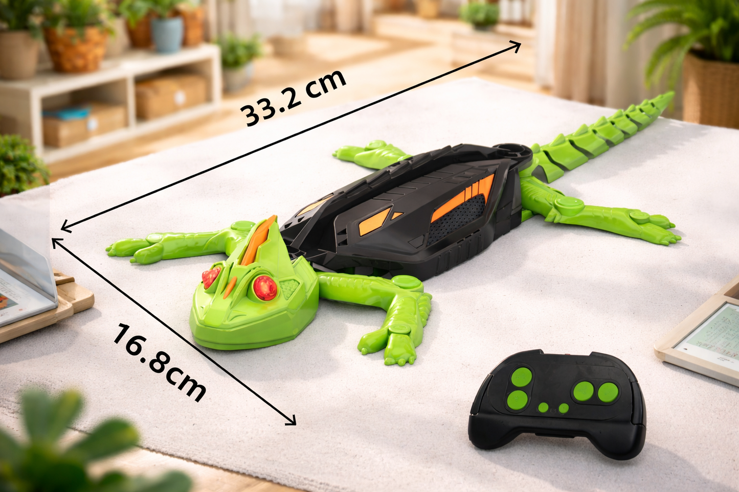 Remote Control Wall-Climbing Gecko Toy with 360° Movement