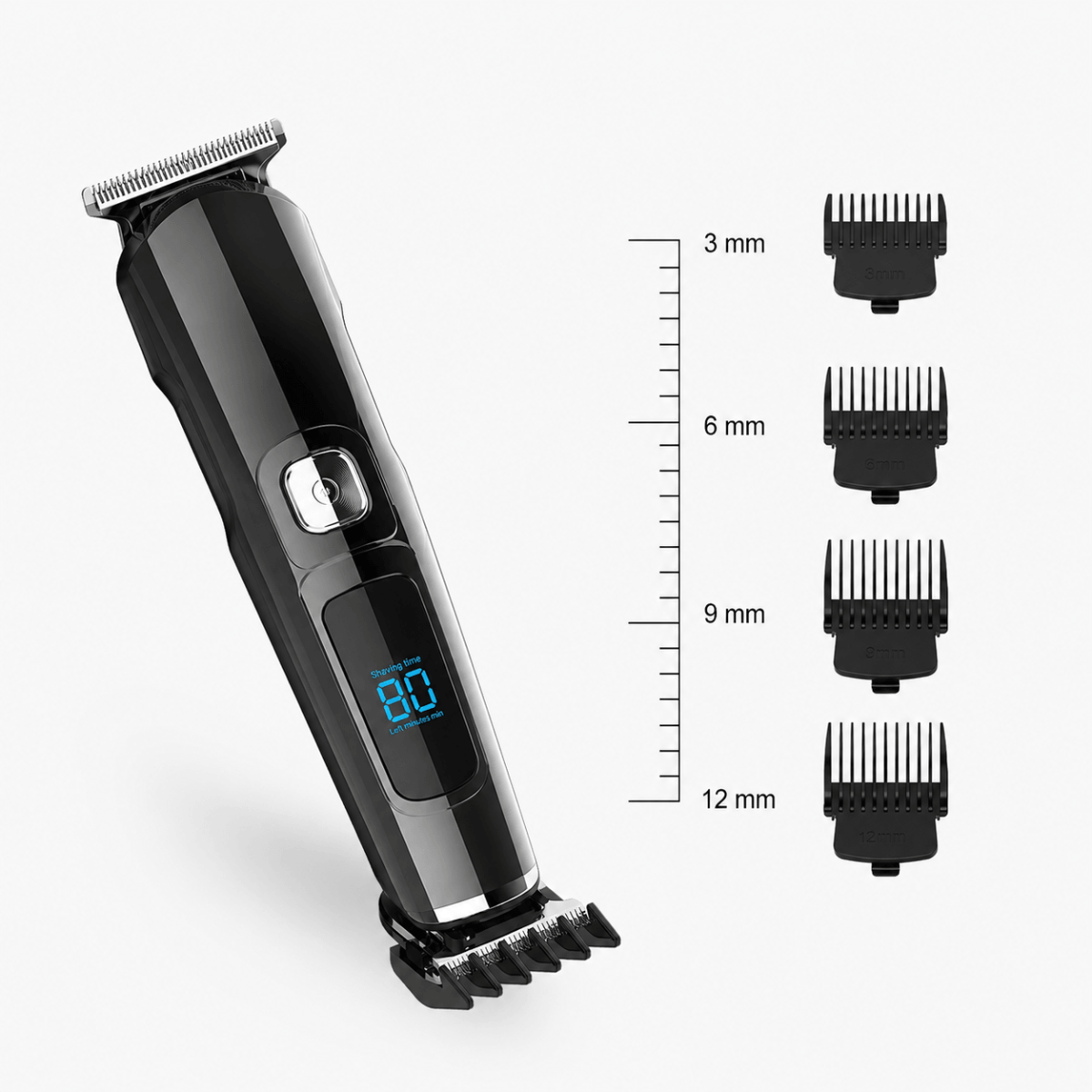 Men’s 4-in-1 Waterproof Grooming Kit – Hair Clipper, Detail Trimmer, Nose Trimmer & Electric Shaver