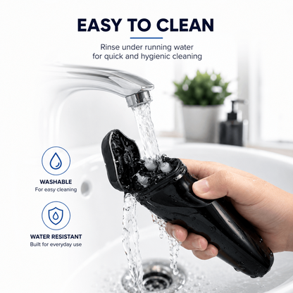 Men’s 4D Rotary Electric Shaver – Wet & Dry Rechargeable Razor