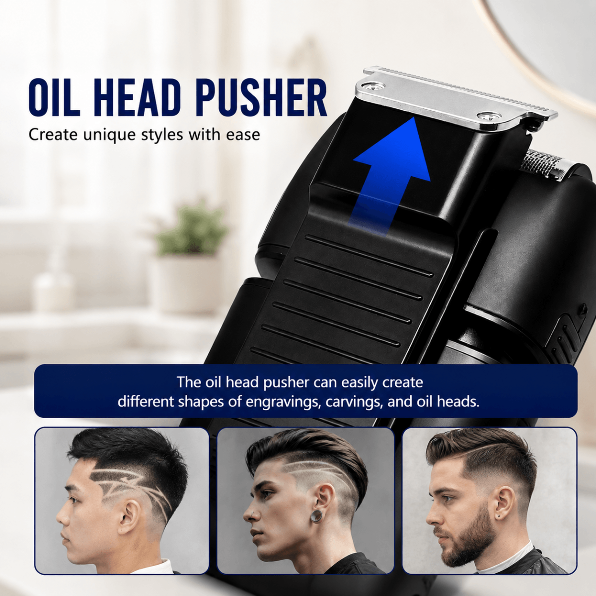 Men’s 2-in-1 Electric Shaver & Beard Trimmer – Dual Blades, LED Display