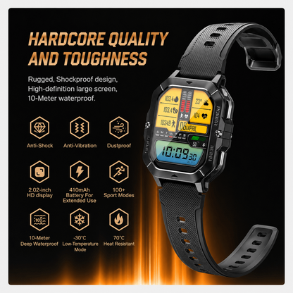 Men’s Multi-Sport Smartwatch – Bluetooth Calls, Fitness & Health Tracker