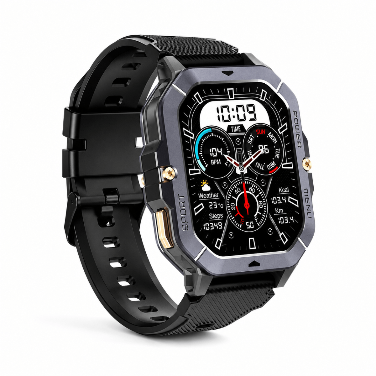 Men’s Multi-Sport Smartwatch – Bluetooth Calls, Fitness & Health Tracker