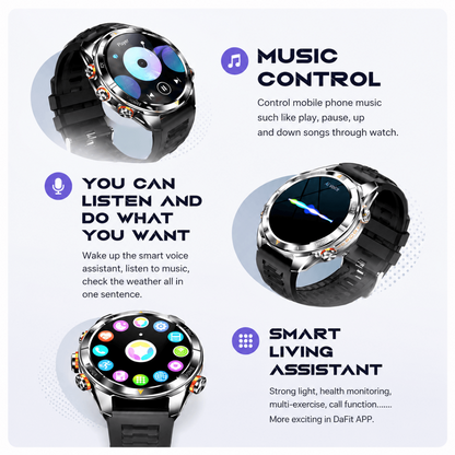 Outdoor Smartwatch with Strong Light – Bluetooth Calls, Fitness & Sleep Tracker
