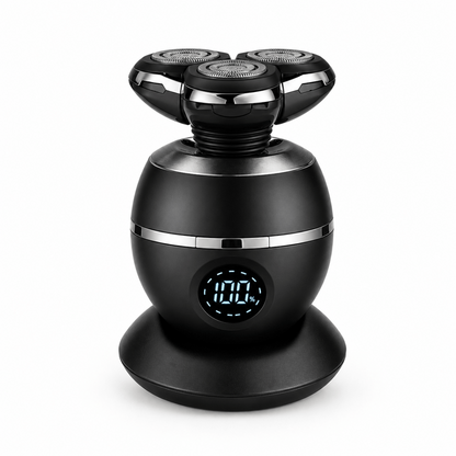 Men’s Waterproof Electric Shaver – 3D Floating Heads, Type-C Rechargeable, LED Display