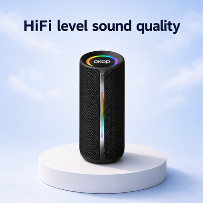 Portable Bluetooth Speaker – TWS Stereo, HiFi Sound & Long Battery Life