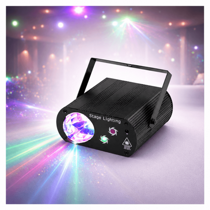 LED Party Stage Light, RGB Laser Projector with Remote Control.