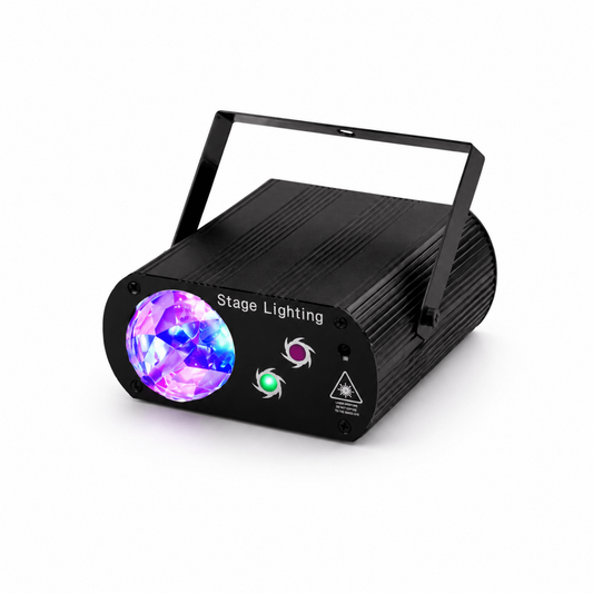 LED Party Stage Light, RGB Laser Projector with Remote Control.