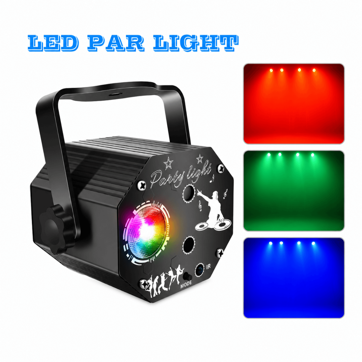 Sound-Activated Disco Party Stage Lights, DJ Strobe & Stage Effects, USB 5V 2A