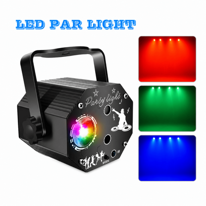 Sound-Activated Disco Party Stage Lights, DJ Strobe & Stage Effects, USB 5V 2A