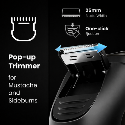 Men’s 4D Rotary Electric Shaver – Wet & Dry Rechargeable Razor