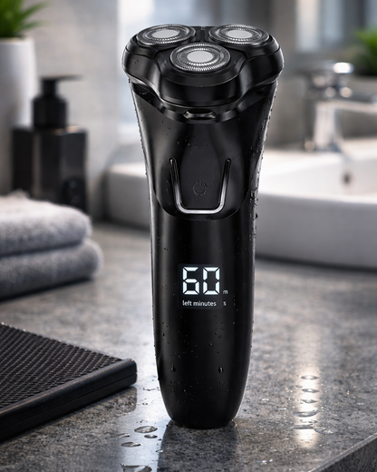 Men’s 4D Rotary Electric Shaver – Wet & Dry Rechargeable Razor