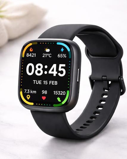 Sports Smartwatch – Bluetooth Calls, Health & Activity Tracker