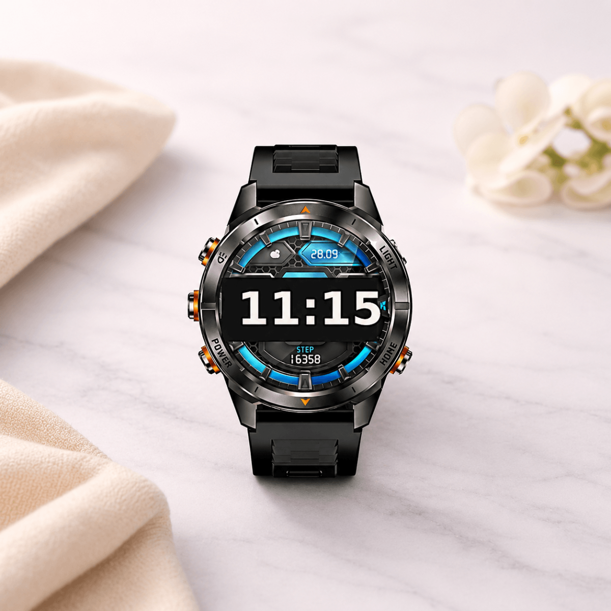 Outdoor Smartwatch with Strong Light – Bluetooth Calls, Fitness & Sleep Tracker