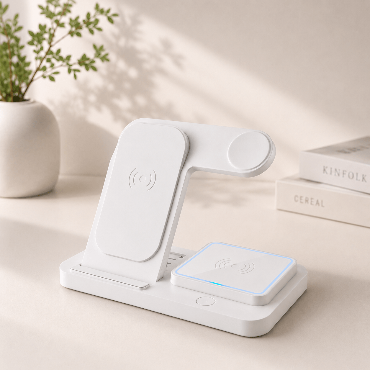 4-in-1 Qi Wireless Charging Station for Apple, Huawei, Android & Qi Devices