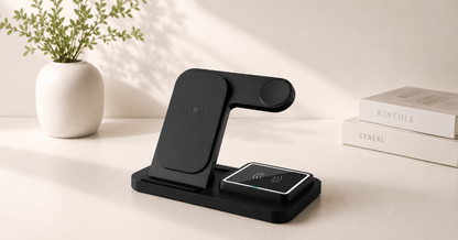 4-in-1 Qi Wireless Charging Station for Apple, Huawei, Android & Qi Devices