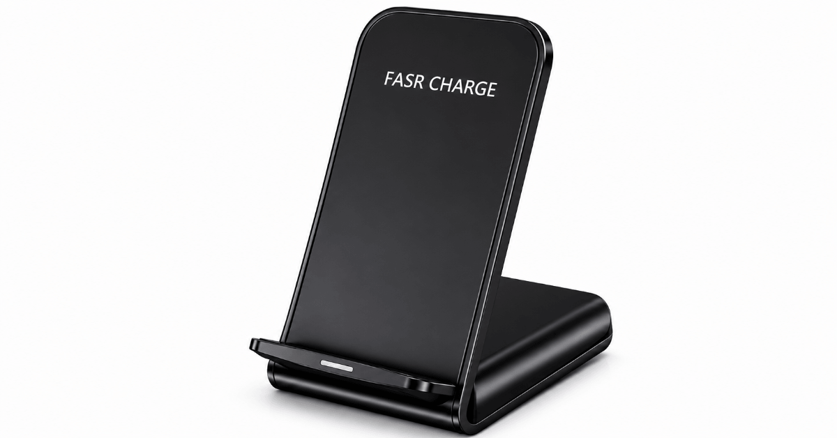 15W Fast Wireless Charger Stand – Dual Orientation & Smart LED