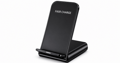 15W Fast Wireless Charger Stand – Dual Orientation & Smart LED