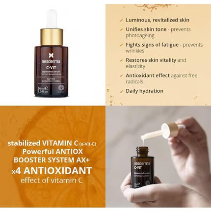 Sesderma C-Vit Liposomal Serum 30ml - Vitamin C Antioxidant Serum for Radiance.
